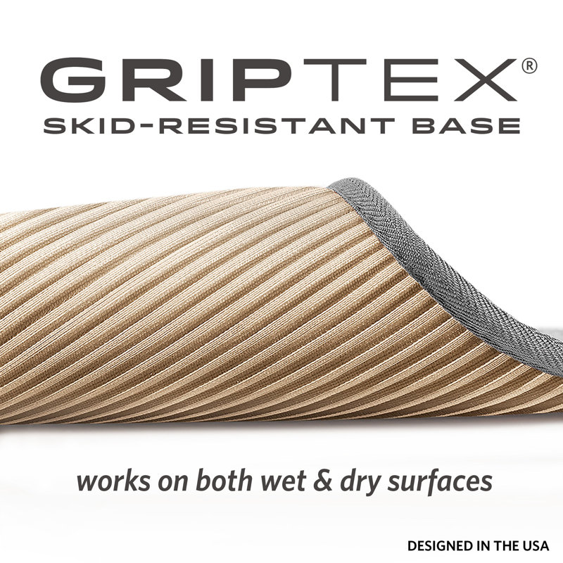 MICRODRY Extra Thick Softlux Charcoal Infused Memory Foam Bath Mat With